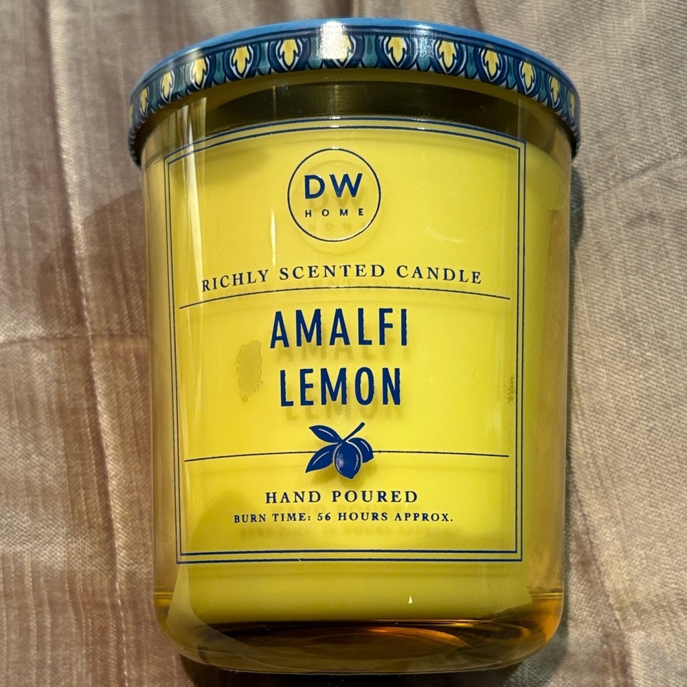 DW Home Amalfi Lemon Candle - Vibrant Yellow 2 Wick